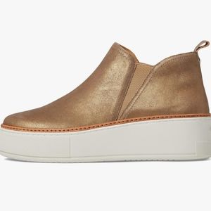 J Slides Mika Bronze Brush Suede Sneaker‎